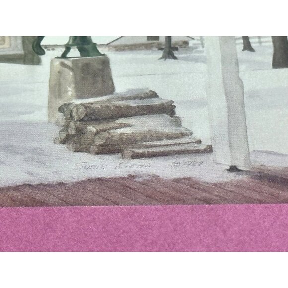 Susie Riehl Matted Photo Postcards Log Cabin Quilts Amish Artist Signed Dated 3 - Picture 6 of 11